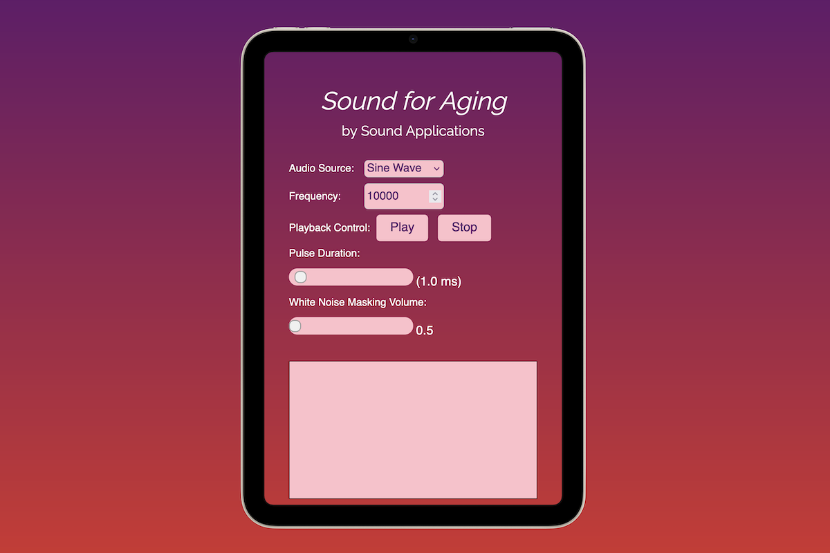 Sound for Aging App